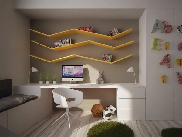 Cách sắp xếp góc học tập sáng tạo, độc đáo cho bé mới nhất 14 Góc học tập cho bé 14