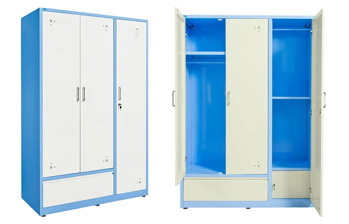 Tủ sắt quần áo 3 buồng tại TP HCM giá rẻ chất lượng 1 Những mẫu tủ quần áo 3 buồng TU15B2C3 mang đến cho người dùng nhiều tiện lợi