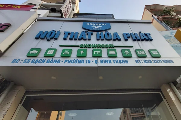 Bàn hội trường chân sắt Hoàng Phát giá rẻ tại Thành phố Hồ Chí Minh 1 Showroom Hoàng Phát tại TPHCM