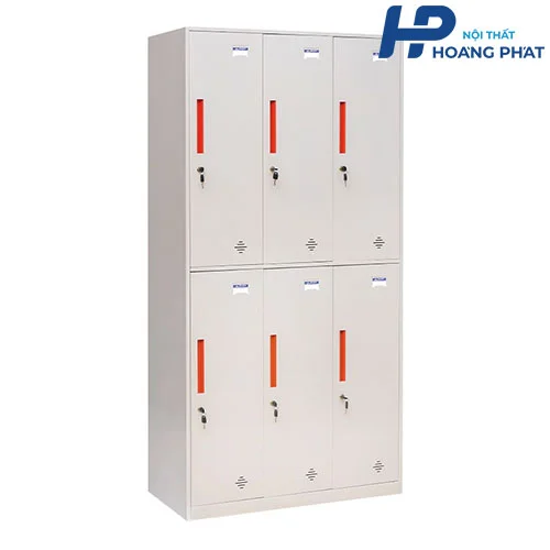 CAT982-3KD-hinh01 Tủ Sắt Locker 6 Ngăn CAT982-3KD